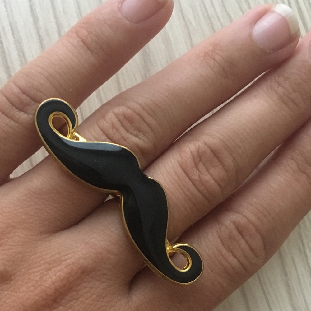 2 Finger Mustache Ring